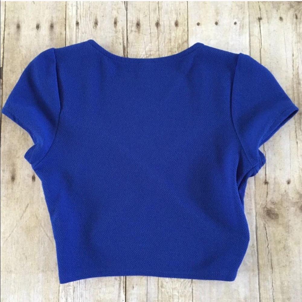 Blue Crop Top - Picture 3 of 6